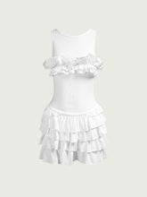 Sexy rückenfreies Minikleid aus Netzstoff mit Patchwork